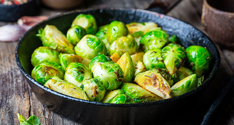 Roasted Brussels Sprouts with Balsamic and Thyme