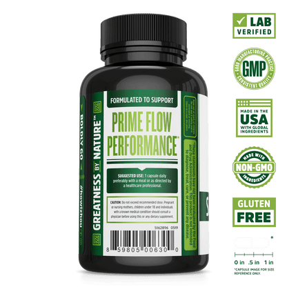 Saw Palmetto Supplement Support for Healthy Urination.  Lab verified, good manufacturing practices, made in the USA with global ingredients, made with non-GMO ingredients, gluten free.